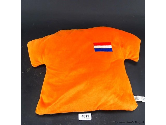Oranje zitkussen - afbeelding 1 van  3