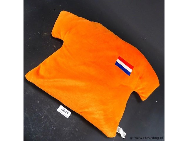 Oranje zitkussen - afbeelding 2 van  3