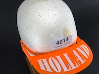 Oranje zonnebril met klep - afbeelding 2 van  3