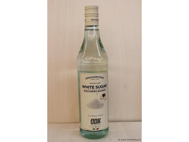 Orasdrinks white sugar zucchero bianco likeur - 75 cl - winkelverkoopprijs € 8.95 - afbeelding 1 van  3