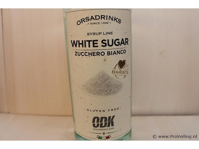 Orasdrinks white sugar zucchero bianco likeur - 75 cl - winkelverkoopprijs € 8.95 - afbeelding 2 van  3