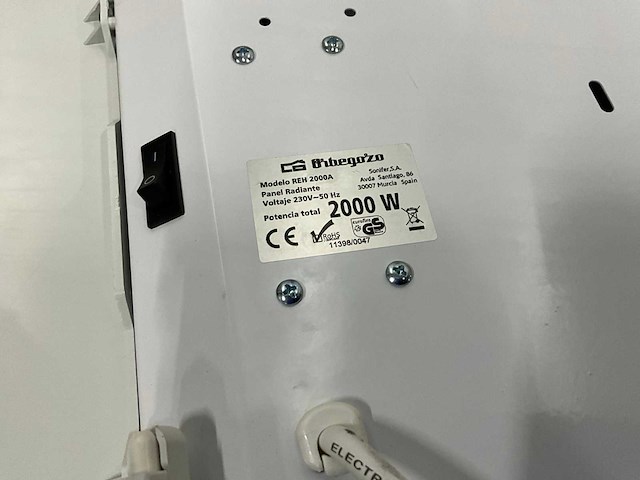 Orbegoz reh 2000a electrische verwarming - afbeelding 6 van  7