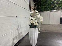 Orchideeën kunstboom met pot - afbeelding 7 van  12