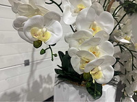 Orchideeën kunstboom met pot - afbeelding 3 van  12