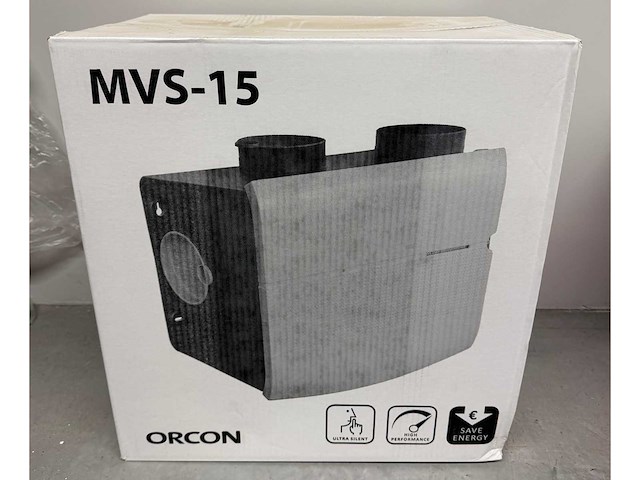 Orcon - mvs-15rh co2b - 21140010 - woonhuisventilator met randaarde en co2 bedieningssensor - afbeelding 1 van  5