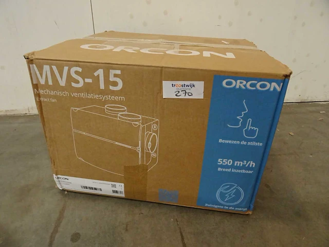 Orcon - mvs-15rh co2b - mechanisch ventilatiesysteem - afbeelding 2 van  3