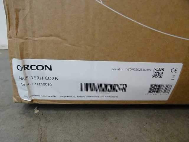 Orcon - mvs-15rh co2b - mechanisch ventilatiesysteem - afbeelding 3 van  3