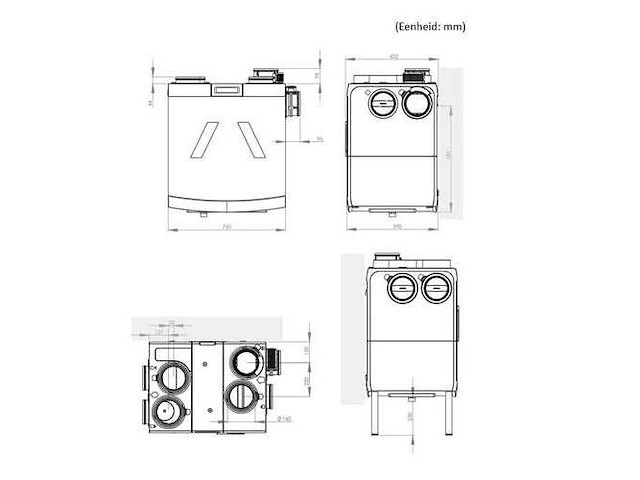 Orcon hrc-570 ecosmart wtw-unit met 2-zonesturing - afbeelding 7 van  19