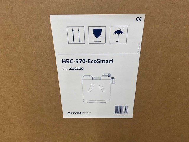 Orcon hrc-570 ecosmart wtw-unit met 2-zonesturing - afbeelding 10 van  19
