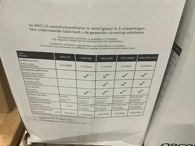 Orcon mvs-15 woonhuisventilator (3x) - afbeelding 4 van  4