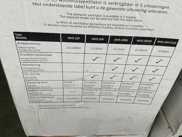 Orcon mvs-15 woonhuisventilator - afbeelding 3 van  3