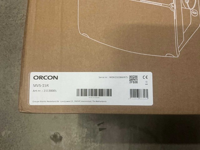 Orcon mvs-15r ventilatiesyteem - afbeelding 3 van  4