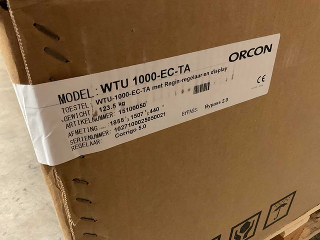 Orcon wtu 1000-ec-ta wtw-unit met ec motoren - afbeelding 5 van  5
