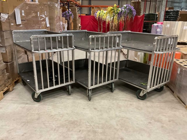Orderpickkar/winkelwagen (3x) - afbeelding 1 van  8