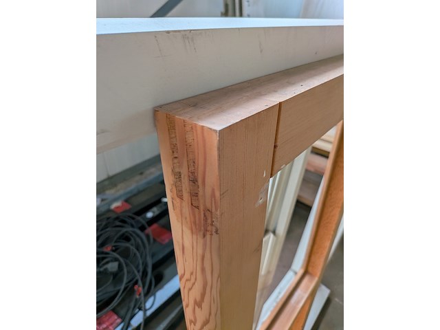 Oregon pine houten kozijn wit - afbeelding 6 van  6