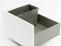 Orgalux clean carol afvalemmer met 2 handgrepen en deksel 21l - afbeelding 1 van  6