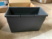 Orgalux clean carol afvalemmer met 2 handgrepen en deksel 21l - afbeelding 5 van  6