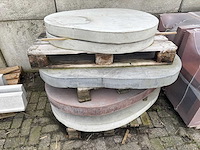 Organische tegels beton - 80 x 120 cm (5x) - afbeelding 2 van  7