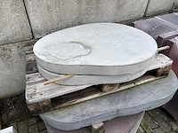 Organische tegels beton - 80 x 120 cm (5x) - afbeelding 3 van  7