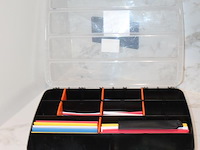 Organizers gevuld met krimpkousen. - afbeelding 2 van  2