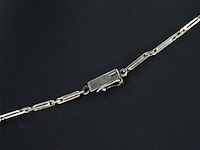 Orginele art-deco choker met diamanten en een parel - afbeelding 6 van  7