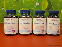 Orhtica multivitamine multi prena fem - 4 potjes á 120 softgels - afbeelding 1 van  4
