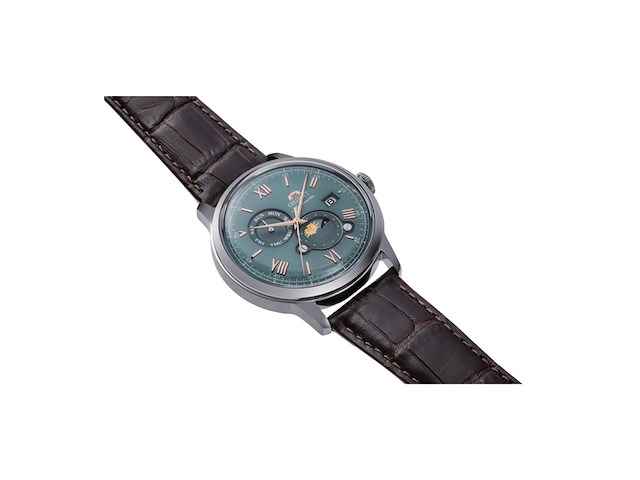 Orient bambino ra-ak0805e30b bambino sun & moon horloge - afbeelding 1 van  2