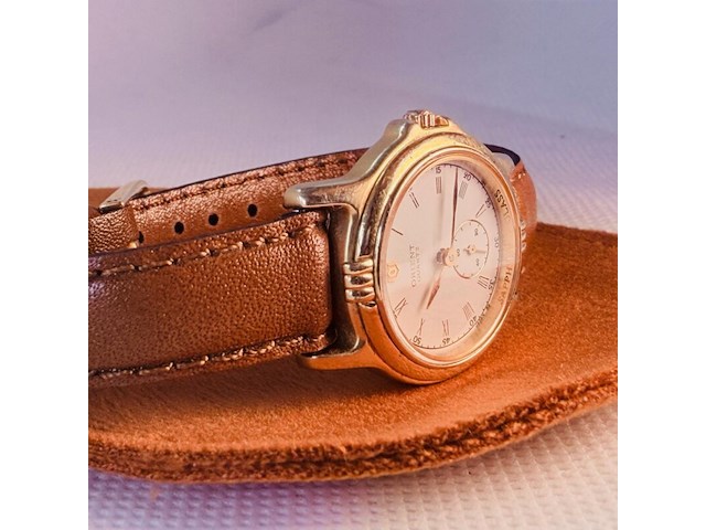 Orient sapphire 22kt gold electroplated dameshorloge - afbeelding 3 van  5
