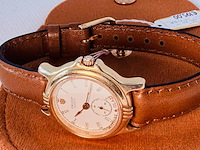 Orient sapphire 22kt gold electroplated dameshorloge - afbeelding 2 van  5