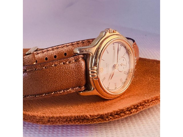 Orient sapphire 22kt gold electroplated dameshorloge - afbeelding 3 van  5