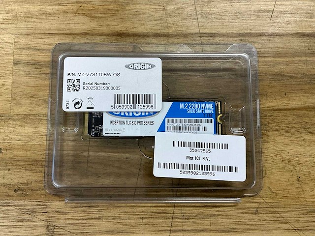 Origin inception tlc 830 pro series m.2 2280 nvme solid state drive 1tb - afbeelding 1 van  2