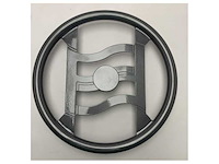 Original custom line anthracite coated steering wheel 440mm diameter - 94649 - afbeelding 7 van  10