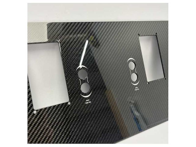 Original riva ribelle 66 black carbon dashboard panel for motor instruments - 414467 - afbeelding 2 van  3