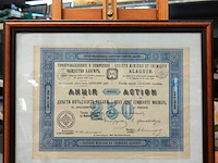 Origineel aandeelcertificaat van de société minière et chimique alaguir - afbeelding 2 van  5