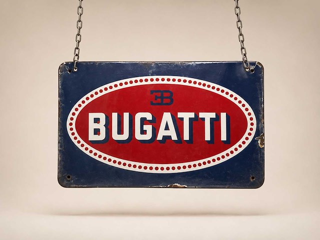 Origineel bugatti reclamebord - afbeelding 1 van  1