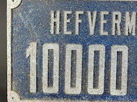 Originele industriële ijzeren plaat hefvermogen (van hijskraan) - afbeelding 2 van  5