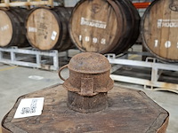 Originele stroh rum-fles in houten krat - afbeelding 3 van  5