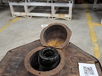 Originele stroh rum-fles in houten krat - afbeelding 4 van  5