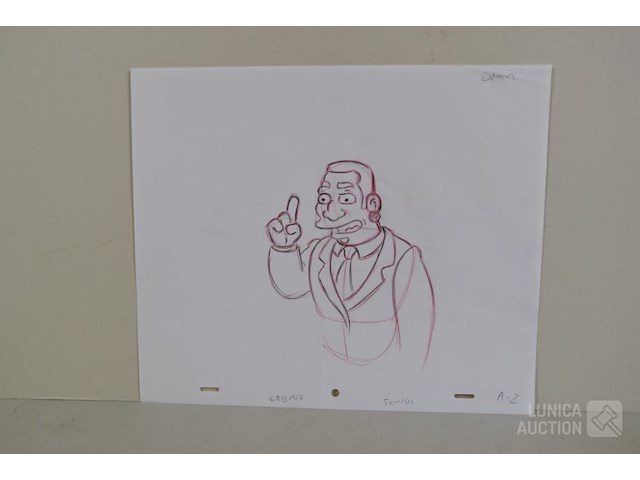 Originele tekening met certificaat - afbeelding 1 van  8