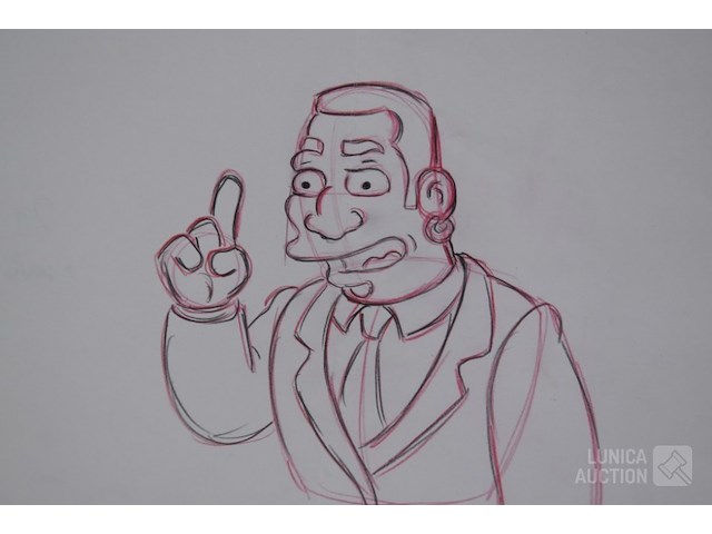 Originele tekening met certificaat - afbeelding 2 van  8