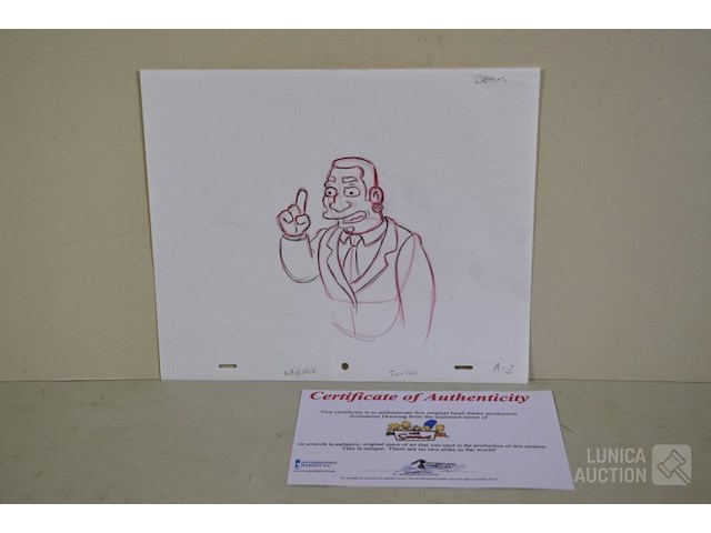 Originele tekening met certificaat - afbeelding 3 van  8