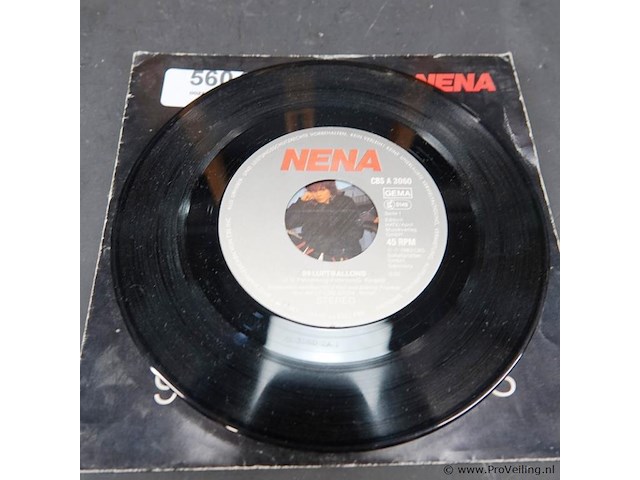 Originele vinyl single uit 1983 van de duitse popgroep nena - afbeelding 3 van  4