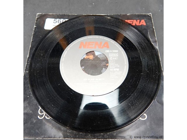 Originele vinyl single uit 1983 van de duitse popgroep nena - afbeelding 4 van  4