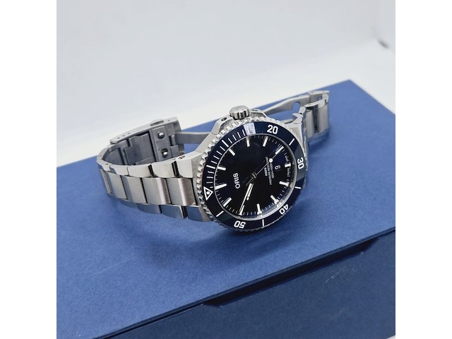 Oris aquis date herenhorloge - inclusief doos - afbeelding 6 van  12