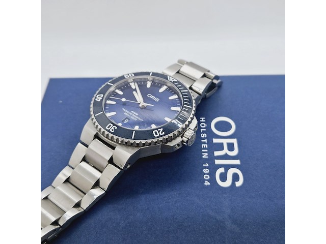 Oris aquis date herenhorloge - inclusief doos - afbeelding 10 van  12