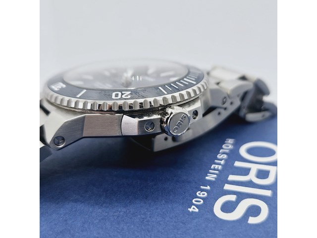 Oris aquis date herenhorloge - inclusief doos - afbeelding 11 van  12