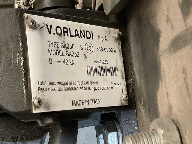 Orlandi ga250 aanhangerkoppeling - afbeelding 6 van  6