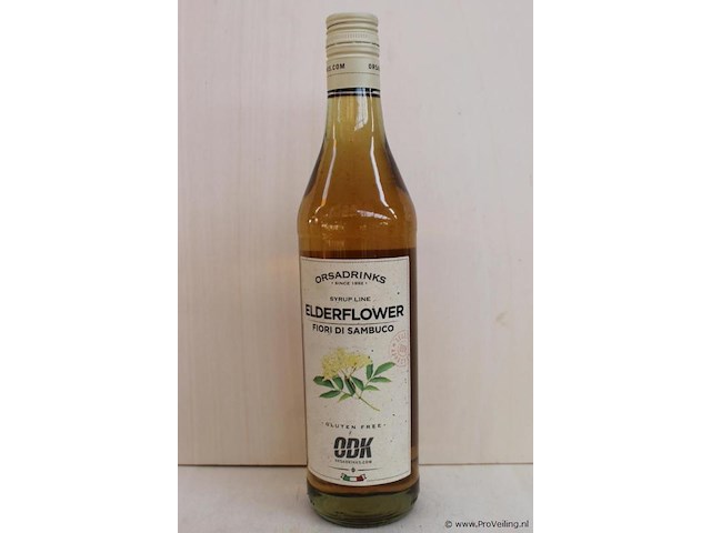 Orsadrinks elderflower fiori di sambucco - 75cl - winkelverkoopprijs € 9.95 - afbeelding 1 van  3