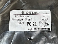 Ortac pg21 polyamide 90graden bocht (25x) - afbeelding 1 van  1