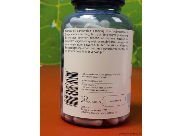 Orthica voedingssupplementen, diverse soorten o.a. magnesium bisglycinaat-120 & hyaluronzuur-120 - afbeelding 4 van  10